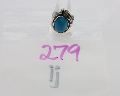 Navajo Handmade Ring 925 Silver Natural Turquoise Native Artist C.80's
