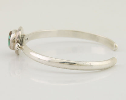 Navajo Bracelet 925 Silver Blue Turquoise Native American Artist C.80's