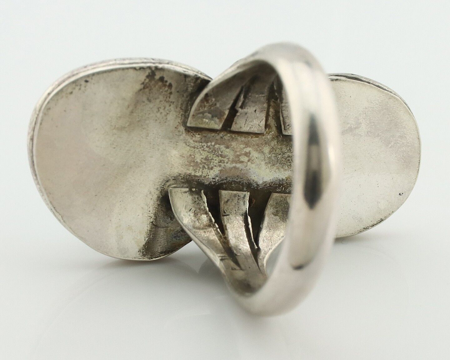 Navajo Ring 925 Silver Natural Blue Turquoise Native American Artist C.80's
