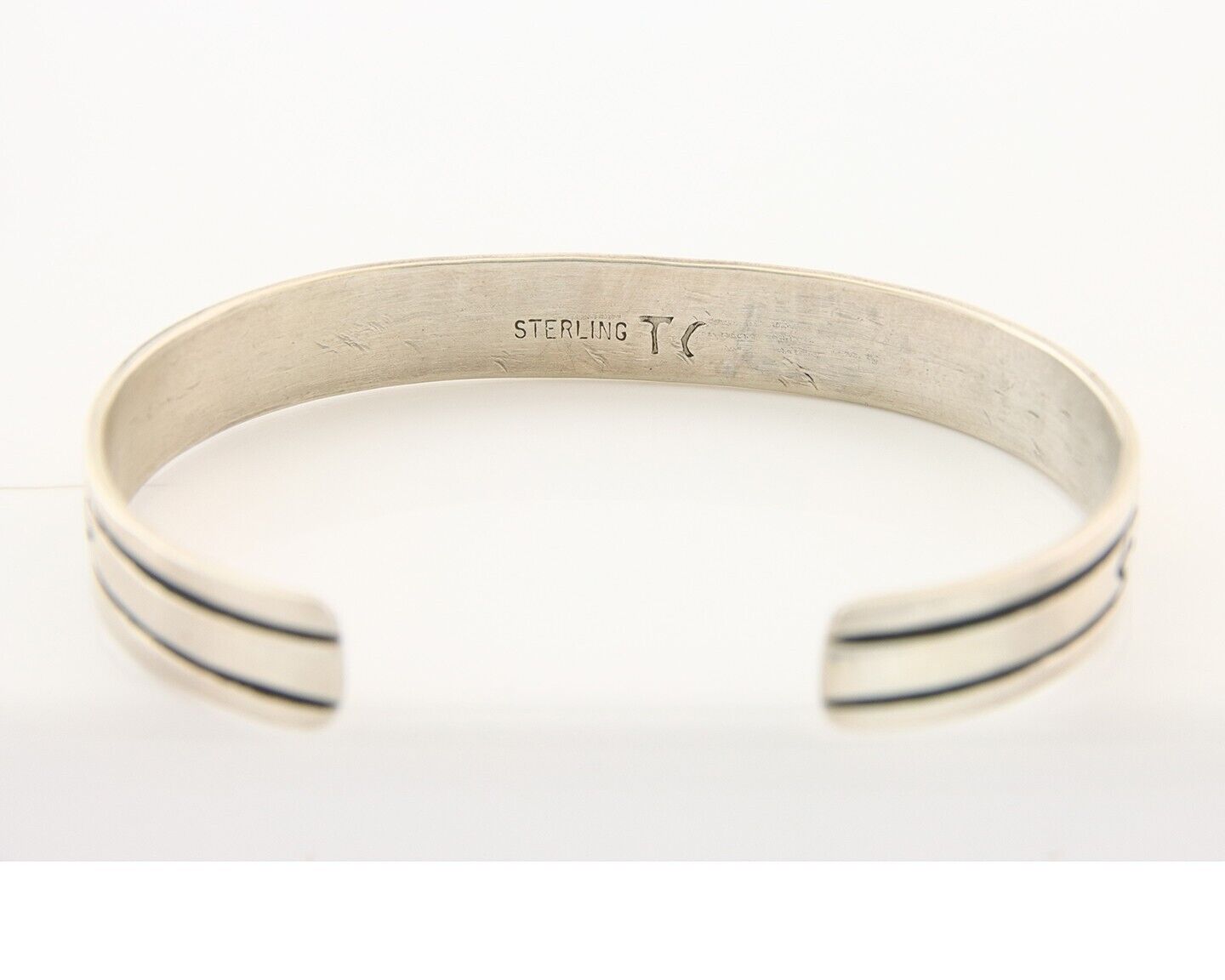 Navajo Bracelet 925 Silver & 12k Yellow Gold Filled Signed Thomas Singer C.80's