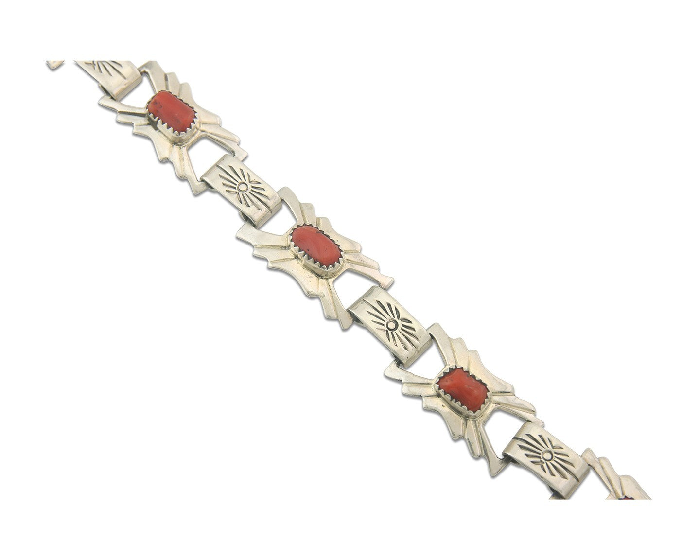 Vintage Navajo Bracelet 925 Silver Handmade Authentic Traditional Signed DM