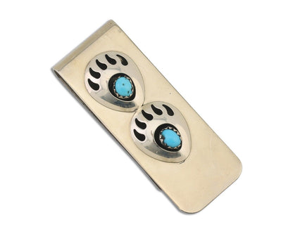 Navajo Claw Money Clip Handmade .925 Silver & .999 Nickle Native Artist C.80's