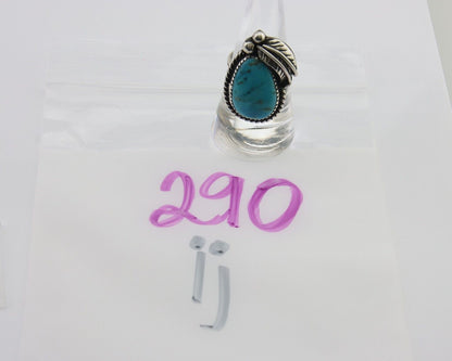 Navajo Handmade Ring 925 Silver Natural Turquoise Native Artist C.80's
