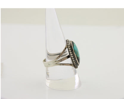 Navajo Handmade Ring 925 Silver Turquoise Native American Artist C.80's