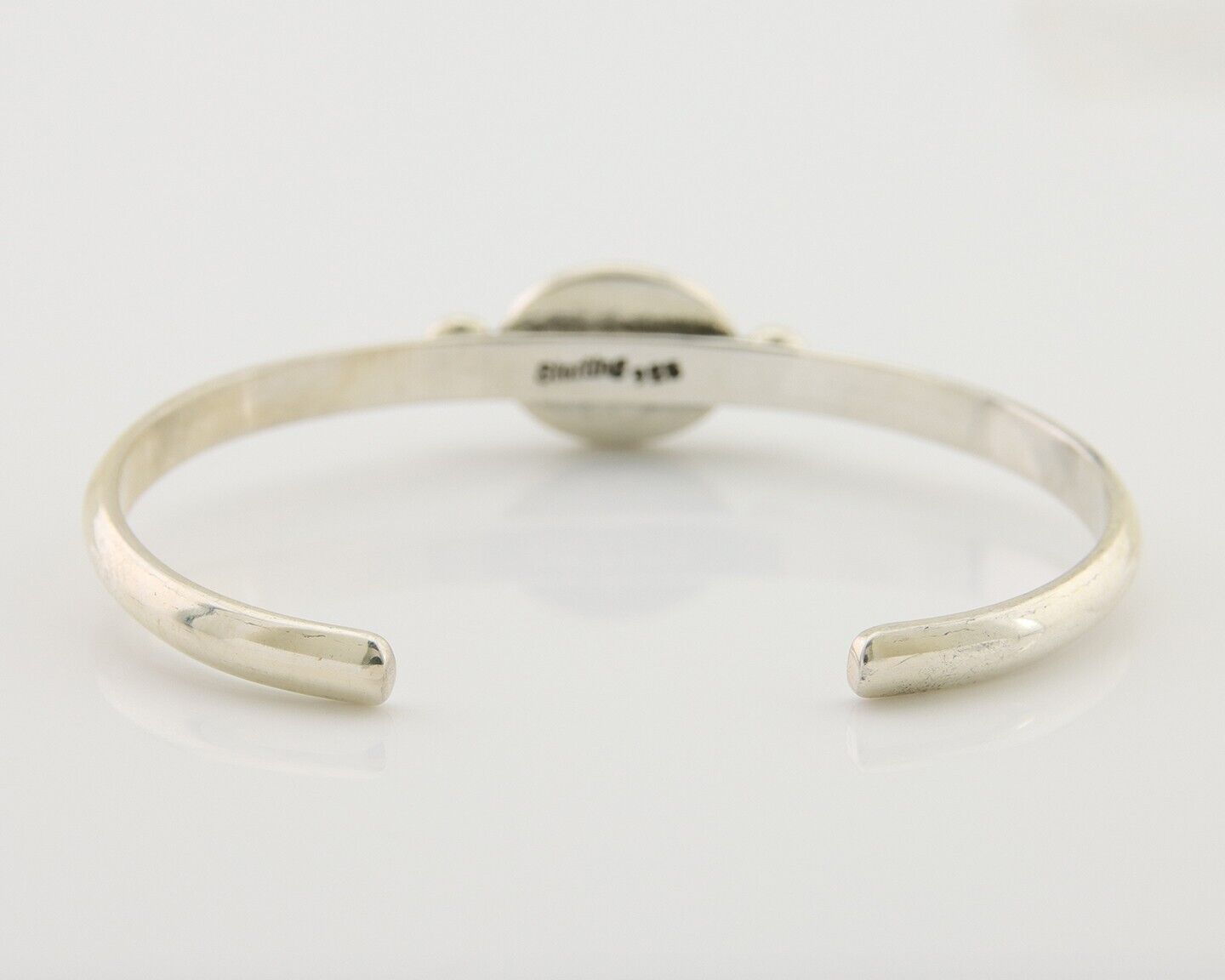 Navajo Royston Turquoise Bracelet 925 Silver Artist Native American C.80's