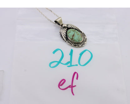 Navajo Necklace Turquoise Necklace 925 Silver Artist Signed SunRise C.80's