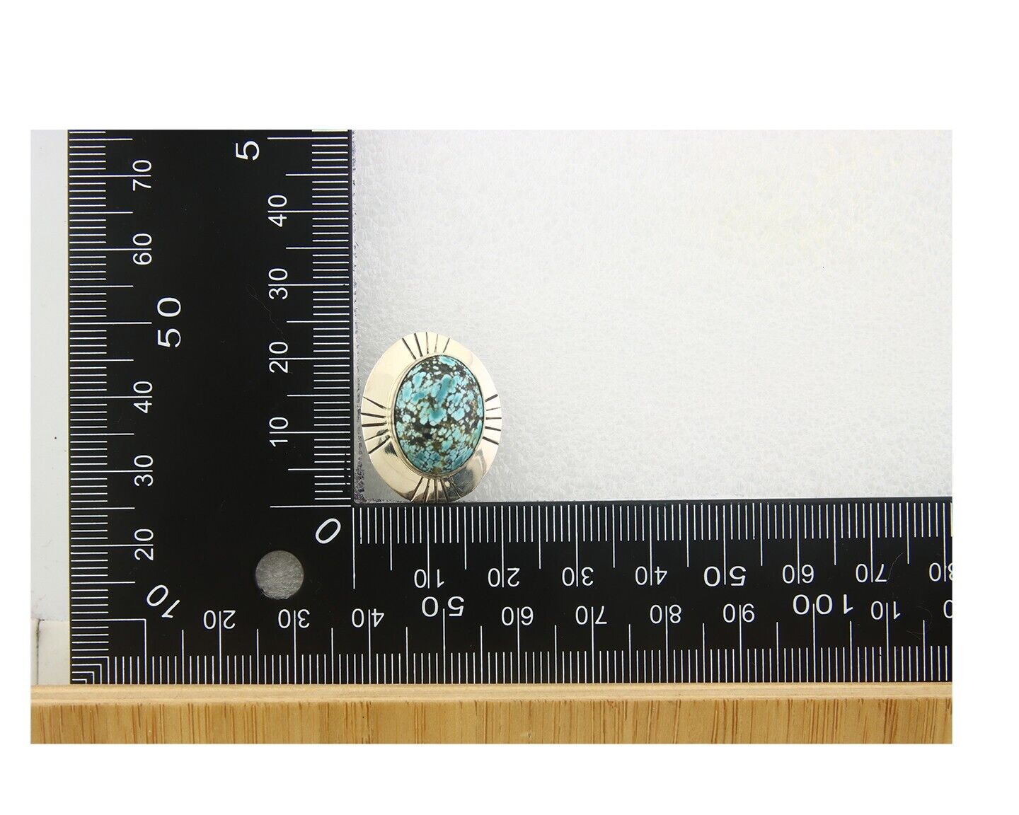 Navajo Earrings 925 Silver Handmade Natural Turquoise Native Artist C.80's