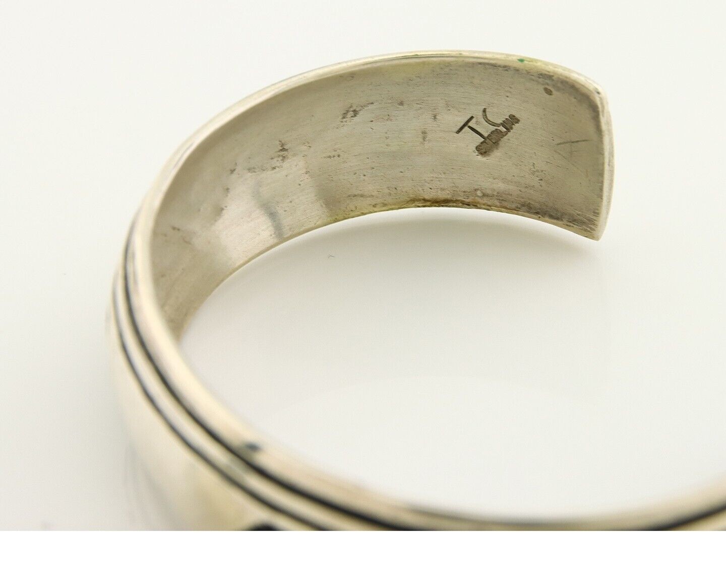 Navajo Bracelet 925 Silver Handmade Cuff Artist Signed Tommy Singer C.80's