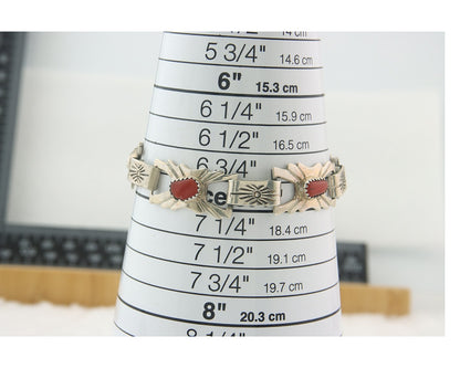 Vintage Navajo Bracelet 925 Silver Handmade Authentic Traditional Signed DM