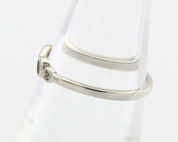 Infinity Heart Promise Ring 925 Solid Silver Size 6.25