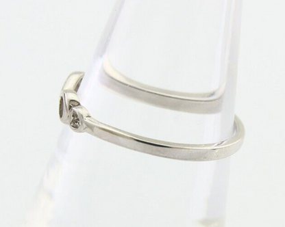 Infinity Heart Promise Ring 925 Solid Silver Size 6.25