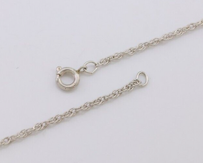 Navajo Turquoise Handmade Necklace 925 Silver Artist Signed PM C.80s