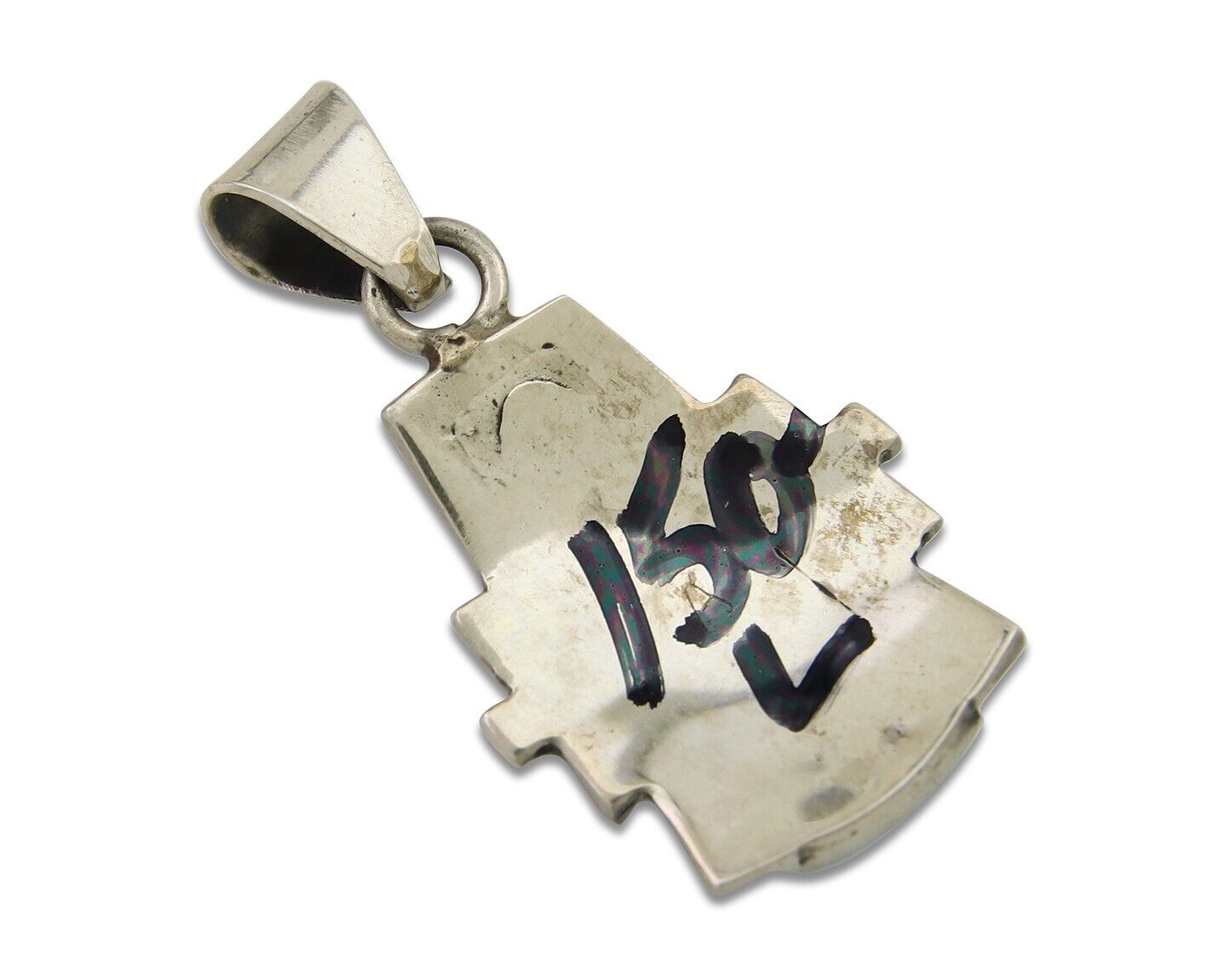 Navajo Pendant 925 Silver Natural Gemstone Handmade Native