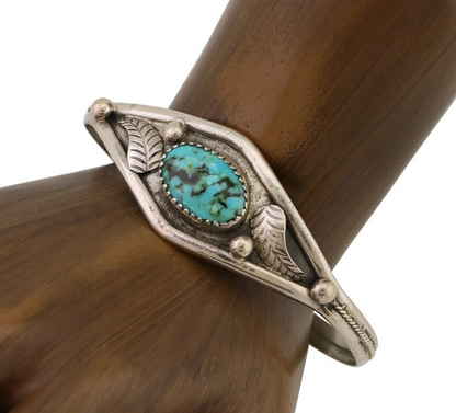 Navajo Handmade Bracelet 925 Silver Arizona Turquoise Native American C.80's