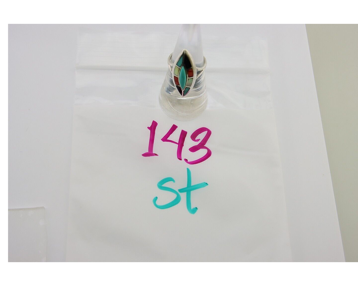 Navajo Ring 925 Silver Turquoise Shell Onyx Spiney Oyster Native Artist C80's