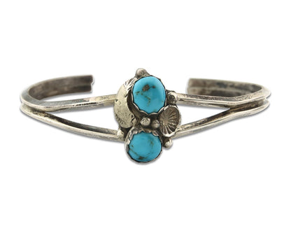 Vintage Navajo Bracelet 925 Silver Turquoise Handmade Authentic Native Artist
