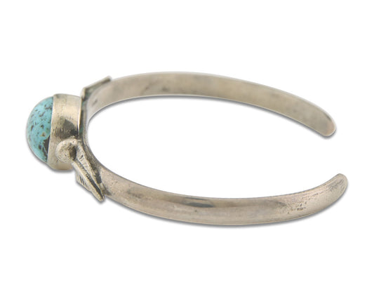 Vintage Navajo Bracelet 925 Silver Turquoise Traditional Handmade Authentic
