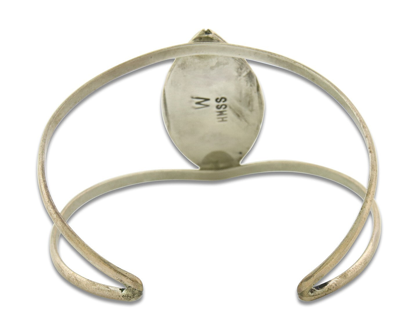 Vintage Navajo Bracelet 925 Silver Turquoise Handmade Authentic Signed HMSS W