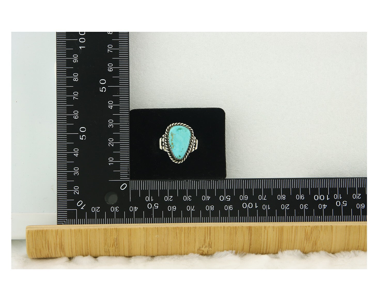 Vintage Navajo Ring 925 Sterling Silver Authentic Turquoise Size 7.0