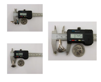 Men Navajo Ring 925 Silver Natural Slab Turquoise Signed Sunset C.80's