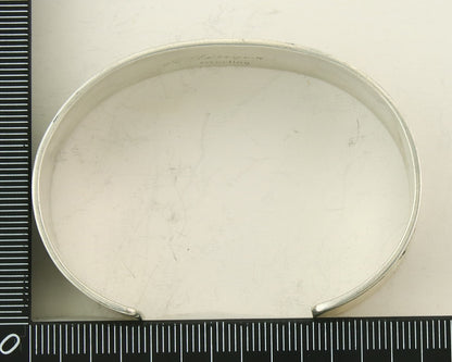 Navajo Bracelet 925 Silver Artist Signed Thomas Singer Cuff C.80's