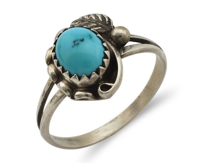 Navajo Ring 925 Silver Turquoise Artist Signed SkyStone Creations C.80's