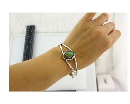 Vintage Navajo Bracelet 925 Silver Turquoise Traditional Handmade Authentic