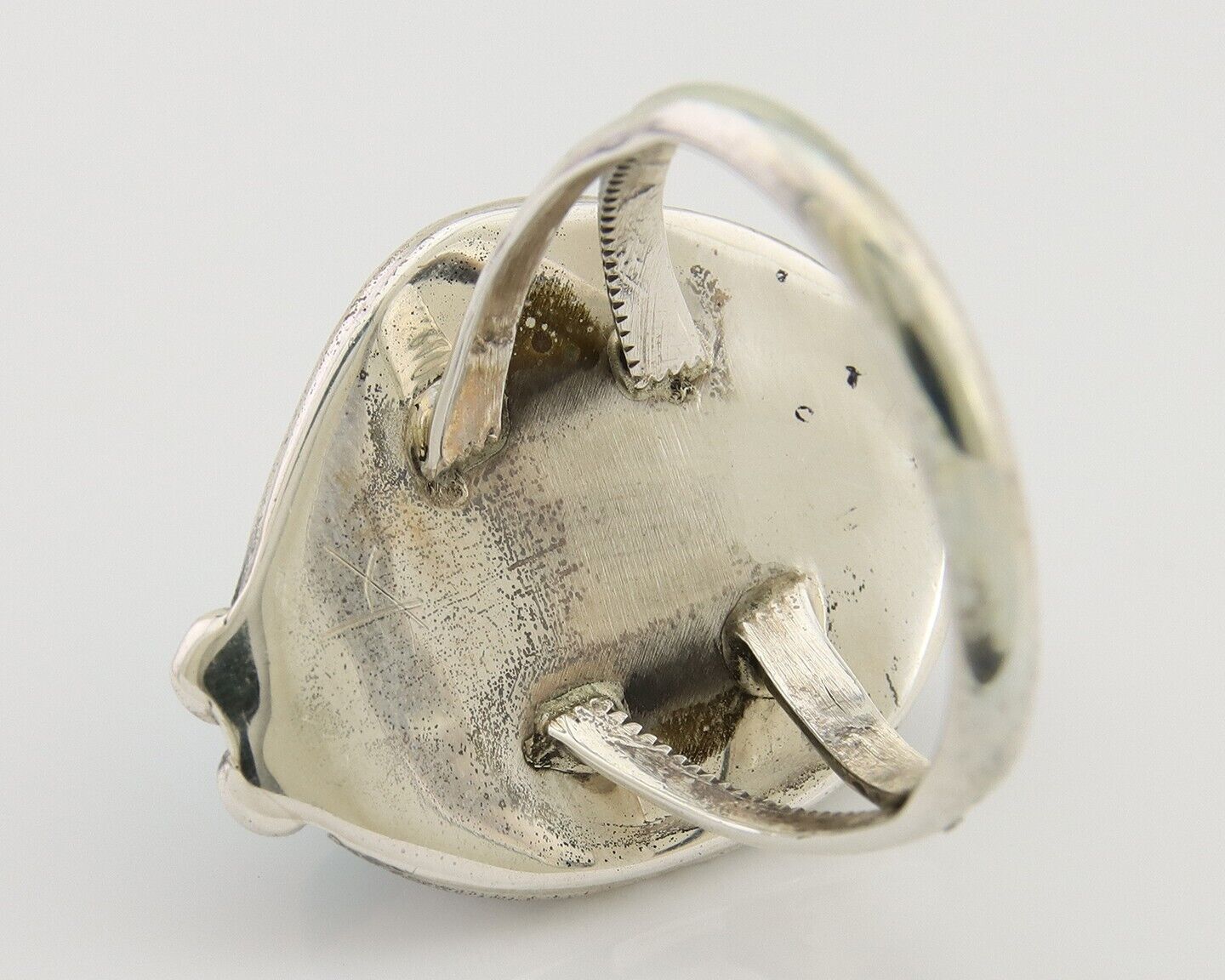 Navajo Handmade Ring 925 Silver Turquoise Native American Artist C.80's