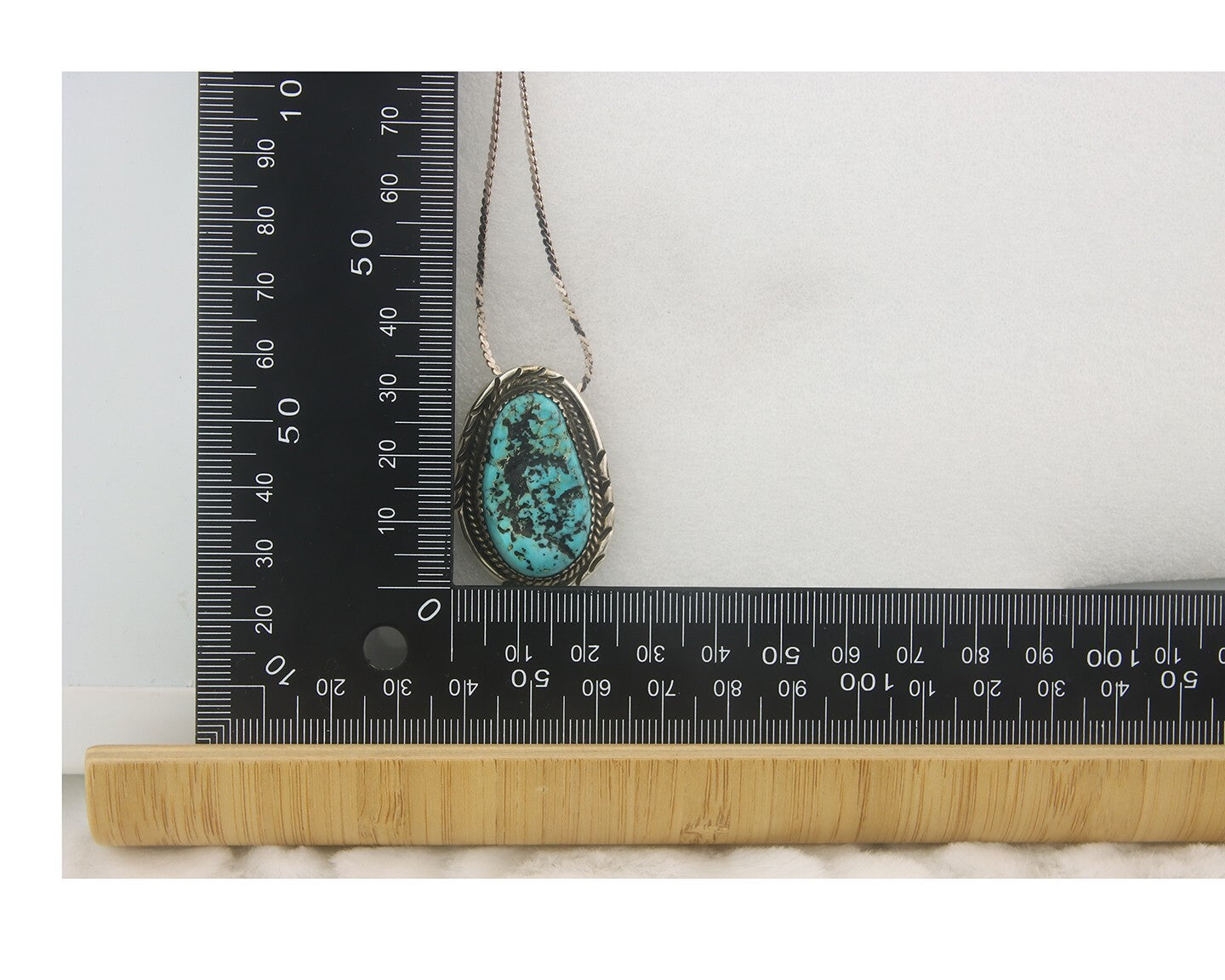 Navajo Sterling silver Necklace Turquosie Authentic Vintage Native American