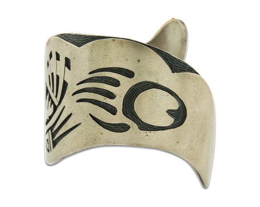 Vintage Hopi Bracelet 925 Silver Handmade Authentic Traditional