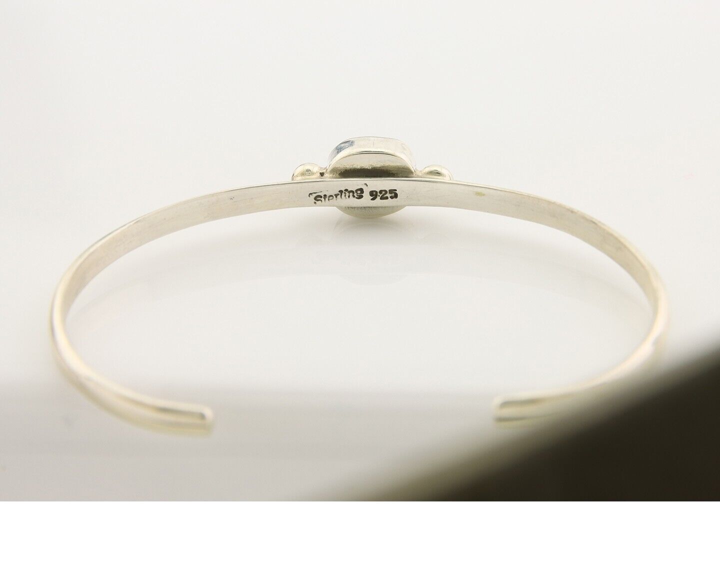 Navajo Bracelet .925 Silver Mediterranean Red Coral Cuff Native Artist C.80's