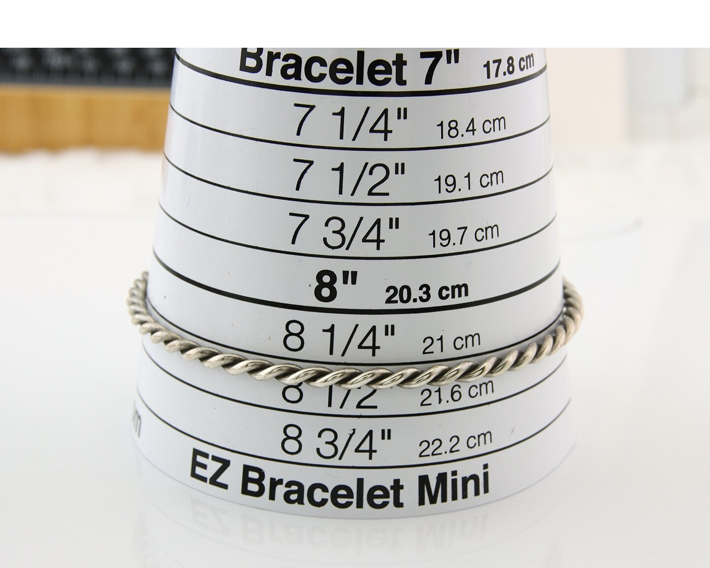 Navajo Bangle Bracelet 925 Silver Hand Stamped Twist Native American Artist C80s