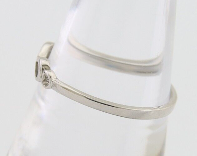 Infinity Heart Promise Ring 925 Solid Silver Size 8.0