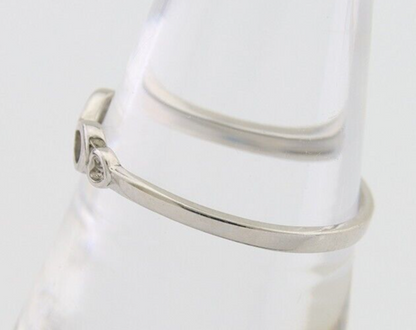 Infinity Heart Promise Ring 925 Solid Silver Size 8.0