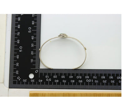 Navajo Cuff Bracelet 925 Silver Turquoise Native American Artist Handmade C.80's