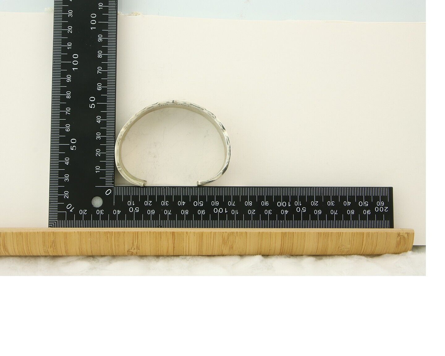 Navajo Bracelet 925 Silver Artist Signed Darin Bill Cuff C.80's