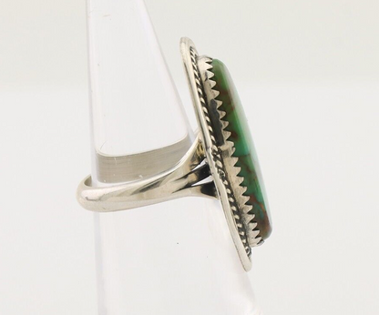 Navajo Ring 925 Silver Natural Blue Turquoise Native American Artist C.80's