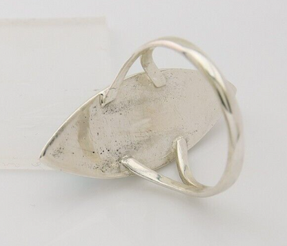 Navajo Ring 925 Silver Turquoise Shell Onyx Spiney Oyster Native Artist C.80's