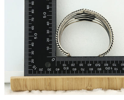 Vintage Navajo Bracelet 925 Silver Blue Nevada Turquoise Handmade