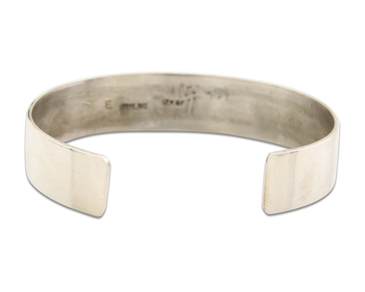 Navajo Bracelet 925 Silver & 12K Gold Cuff Artist Signed Randall Endito C.80's