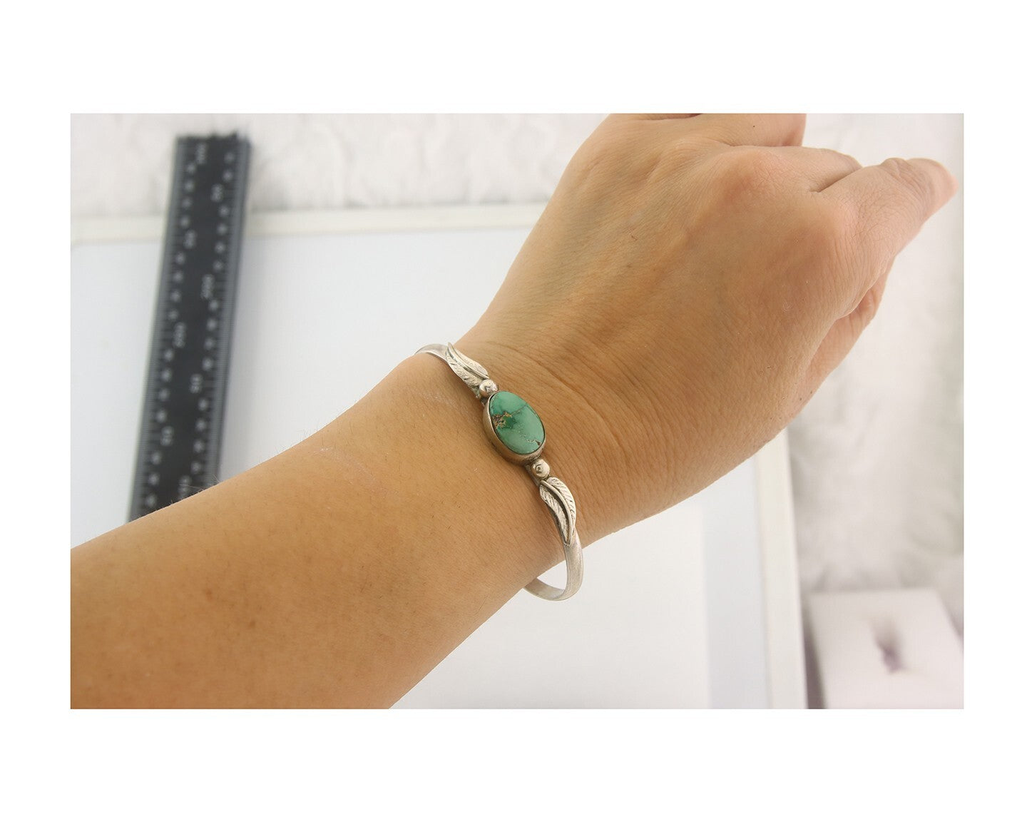Vintage Navajo Bracelet 925 Silver Turquoise Traditional Handmade Authentic