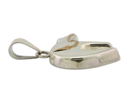 Navajo Spirit Bear Pendant 925 Sterling Silver Native Artist C.80's