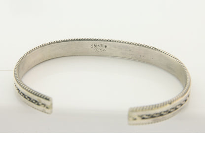 Vintage Navajo Bracelet 925 Silver Handmade Authentic Traditional Signed TAHE