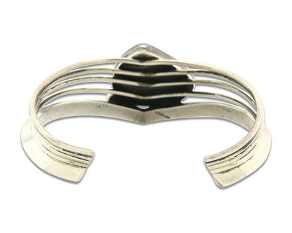 Vintage Navajo Bracelet 925 Silver Blue Turquoise Handmade