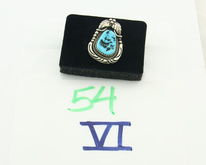 Vintage Navajo Ring Sterling Silver Authentic Turquoise Handmade Size 7.0