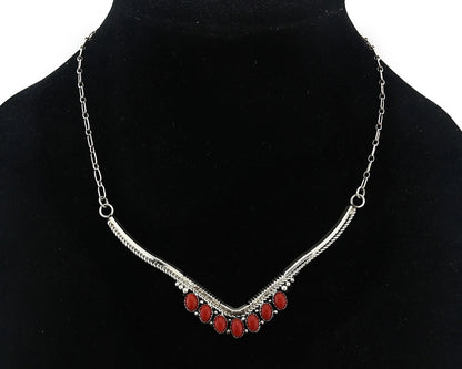 Navajo Squash Necklace Earring Set Sterling Silver Signed Lester Jackson C.80's