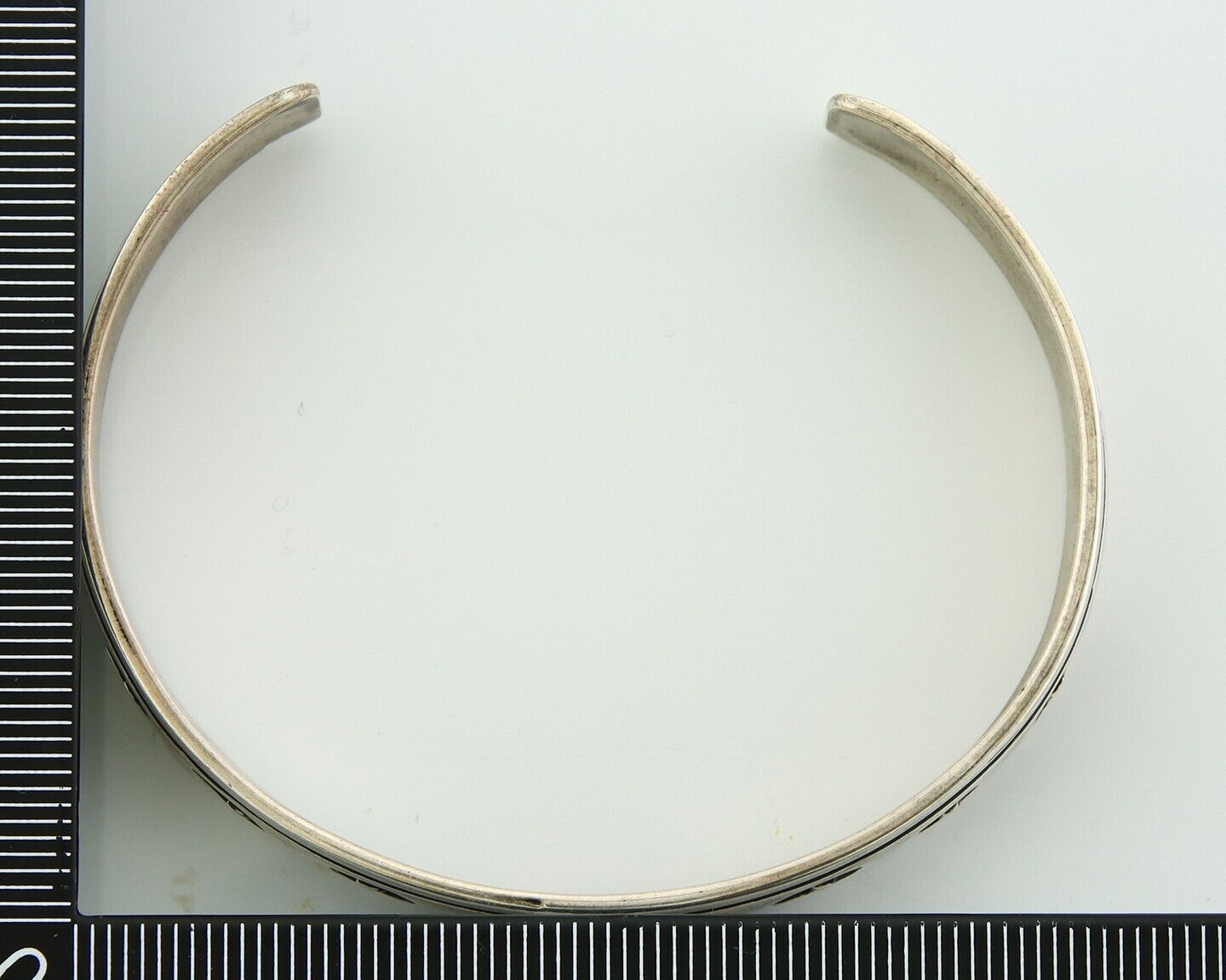 Navajo Bracelet 925 Silver Handmade Cuff Artist Signed Tom Billie C.80's