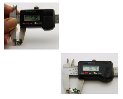 May Birthstone Pendant Set in 14k Solid White Gold