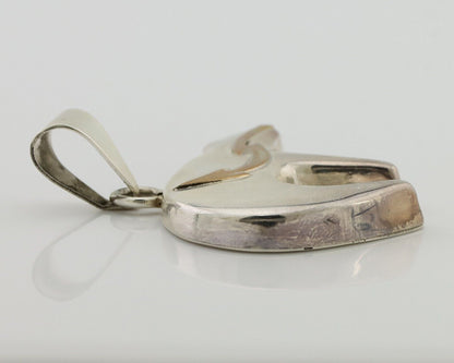 Navajo Spirit Bear Pendant 925 Sterling Silver Native Artist C.80's