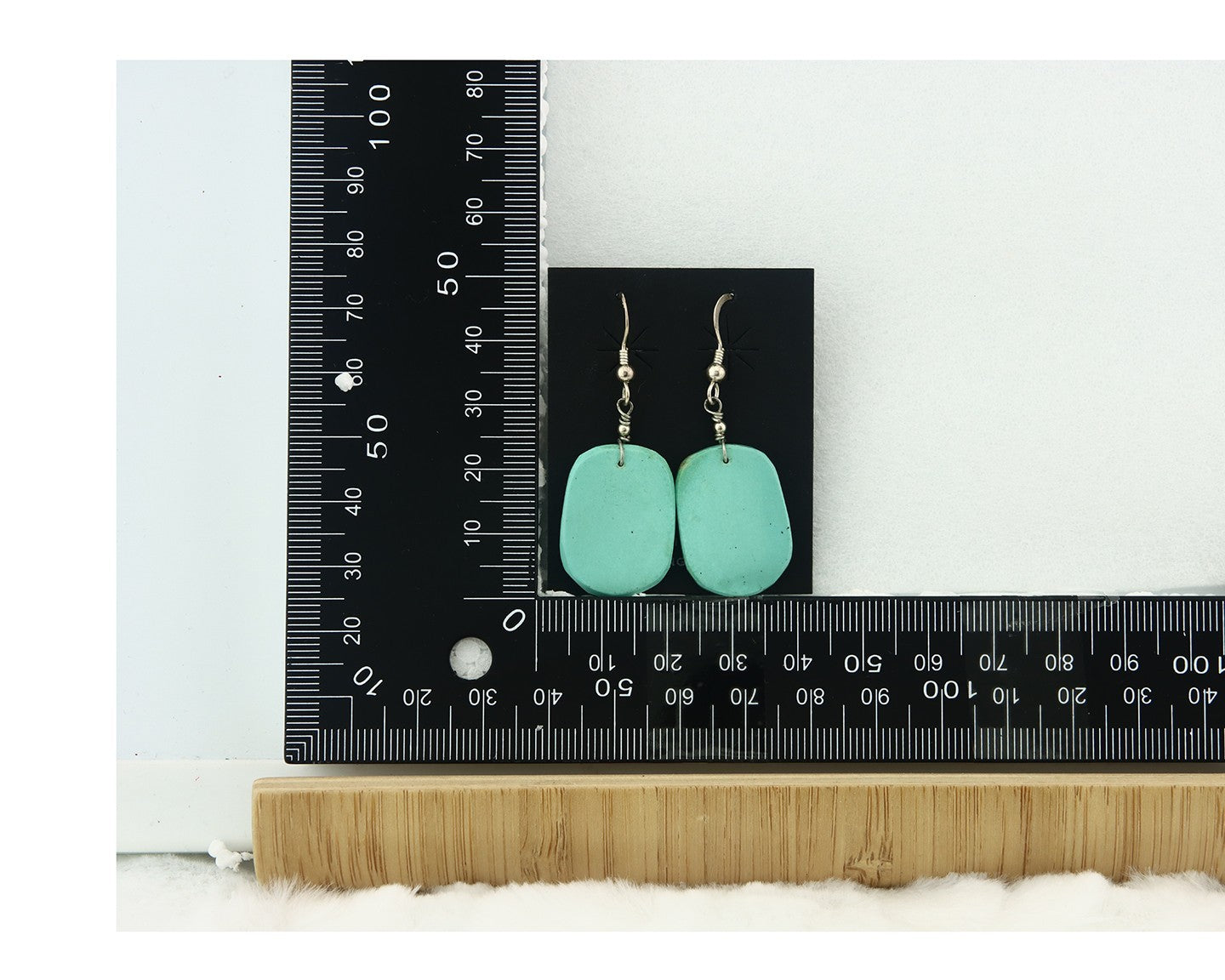 Santo Domingo Earrings Sterling Silver Turquoise Vintage Dangle Handmade